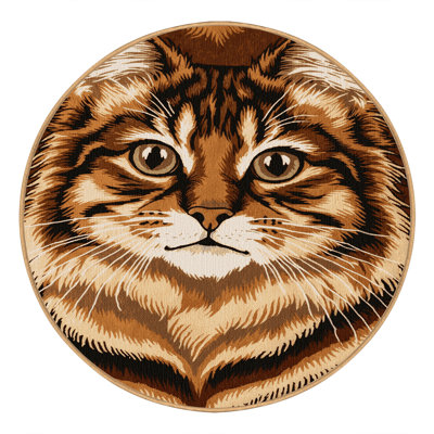 Washable Ussuri Cats Area Rug