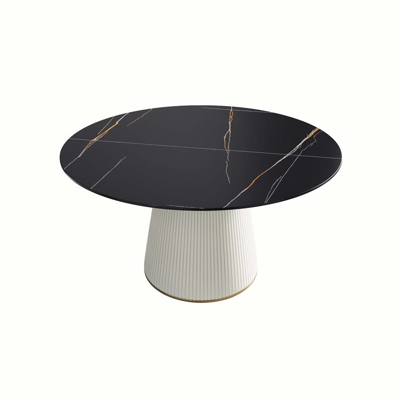 Iconie ronde, L 53,15 po x L 53,15 po, Noir