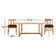 Melrose Rectangular 4 - Person 70.8" Long Teak Dining Set with Cushions