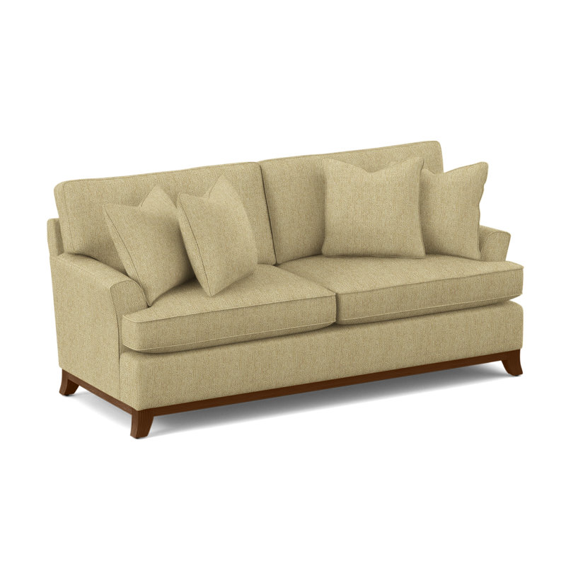 Oaks Way Sofa, Coffee Finish, Beige Sugar Performance; 0863-93