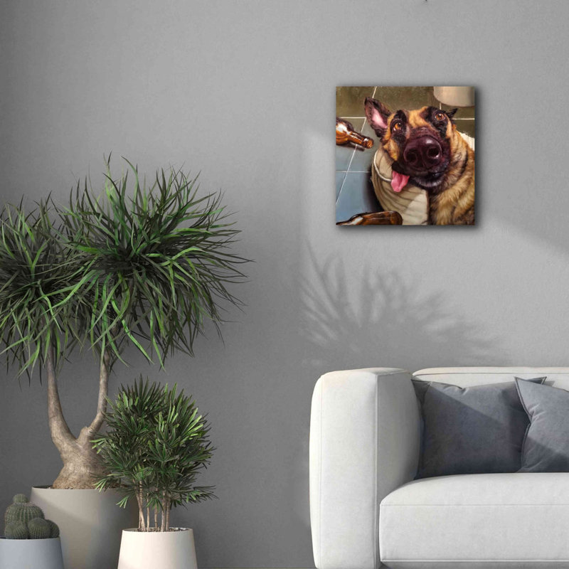 «The Morning After» par Lucia Heffernan, art mural sur toile, H 18 po x l 18 po x P 0,75 po