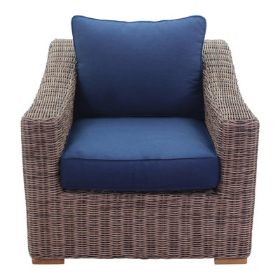 Chaise de terrasse avec coussins Janet