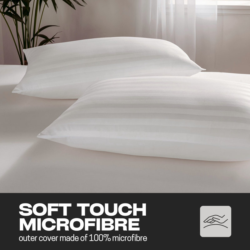 NightComforts Hollowfibre Firm Support Pillow
