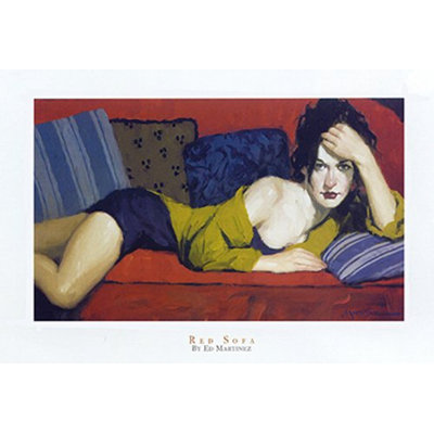 " Red Sofa " by Ed Martinez