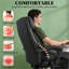 Fauteuil de massage réglable à conception réglable avec fauteuil de bureau noir vibrant à vibration