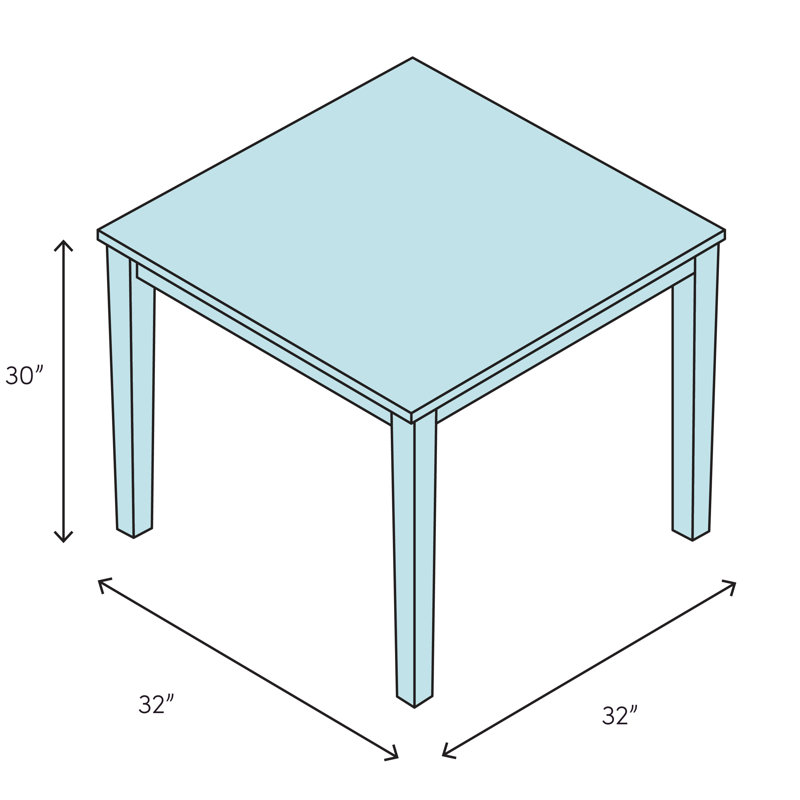 Cephei Metal Top Dining Table, White