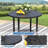 7-Piece Outdoor Dining Set, Round Metal Table With 6 Grey Chairs, Black Patio Table With Umbrella Hole For Garden, Yard, Patio-1707063590