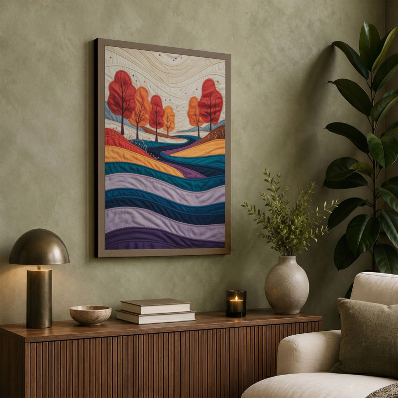 Print, 18x12 - 45.7 x 30.5 cm, Teal Border