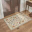 Tapis d'intérieur beige / vert / orange lavable à la machine Acker Verdant-1041335159