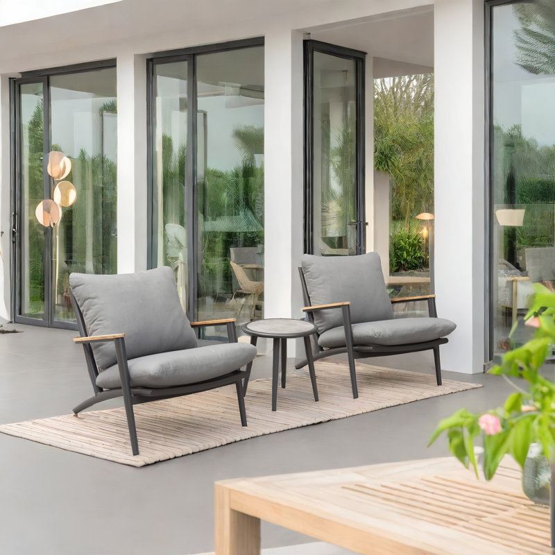 Buffet Hiram Anara Adela - Chêne flottant, Gris