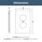 Franklin Brass Soft Modern Square 1-Gang Duplex/Outlet Cover Wall Plate (10-Pack)