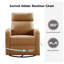 Chaise berçante pivotante en similicuir 30,3 po Siru-1790067808