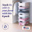 Ensemble de bacs de rangement en plastique