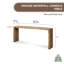 72'' W Solid Wood Console Table