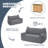 55.12'' W Bean Bag Sofa, Corduroy Loveseat, Oversized Bean Bag Chair-463076443