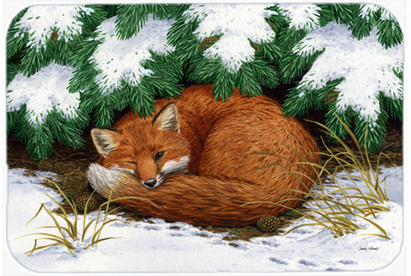 Naptime Fox Glass Cutting Board
