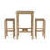 Avalon 2 - Person Teak Wood Patio Dining Set with Square Table