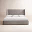 Puro Upholstered Wingback Bed