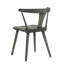 Kersten de 2 chaises d'appoint rustiques en bois d'hévéa gris pour la cuisine et la salle à manger Installation simple et rapide avec deux sièges supplémentaires polyvalents en bois massif dans la chambre-121107549