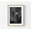 Cactus Shadows Art Print, Black and White Minimalist