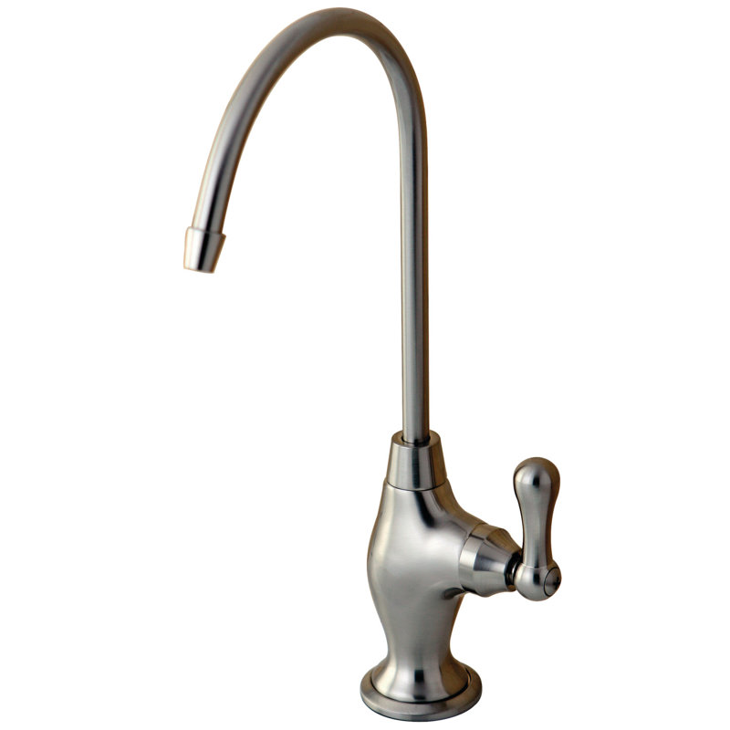 Robinet de filtration d'eau à fixation sur comptoir 1 trou Kingston, Nickel brossé