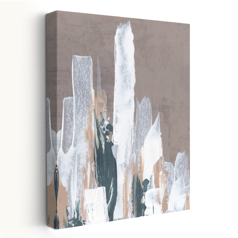 Forme abstraite, forme abstraite, forme abstraite, ton moderne, texture acrylique, H 48 po x l 32 po