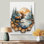 «Canadian Moose Into The Forest III - Moose», art mural moderne en métal