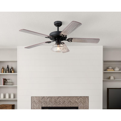 Ventilateur de plafond d'intérieur à DEL noir mat de 52 po Westinghouse