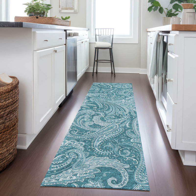 Cresley Paisley Indoor / Outdoor Rug, Runner 2'3" x 7'6"