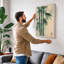 Three Bamboo Stems Japandi - Wrapped Canvas-1300373718-1300373719