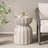 White 2Pc Cement Waterproof Coffee And Side Table , 13" For Patio, Garden, Balcony Indoor Spaces, Easy To Clean, Supports 265 Lbs-2122419331
