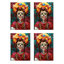 Hand -painted Princess from Mexico Acrylic Painting