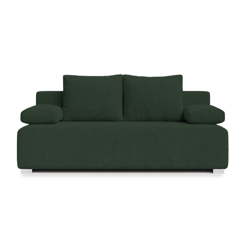 Adriyana 3 Seater Sofa Bed, Dark Green