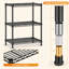 3-Tier Shelving Unit, Height Adjustable Metal Shelving Units for  for Bathroom, Sink Cabinet, Bedside