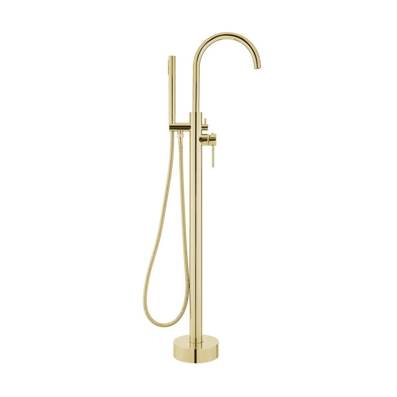 Ivy Freestanding Bathtub Faucet in Brushed Gold, Brushed Gold