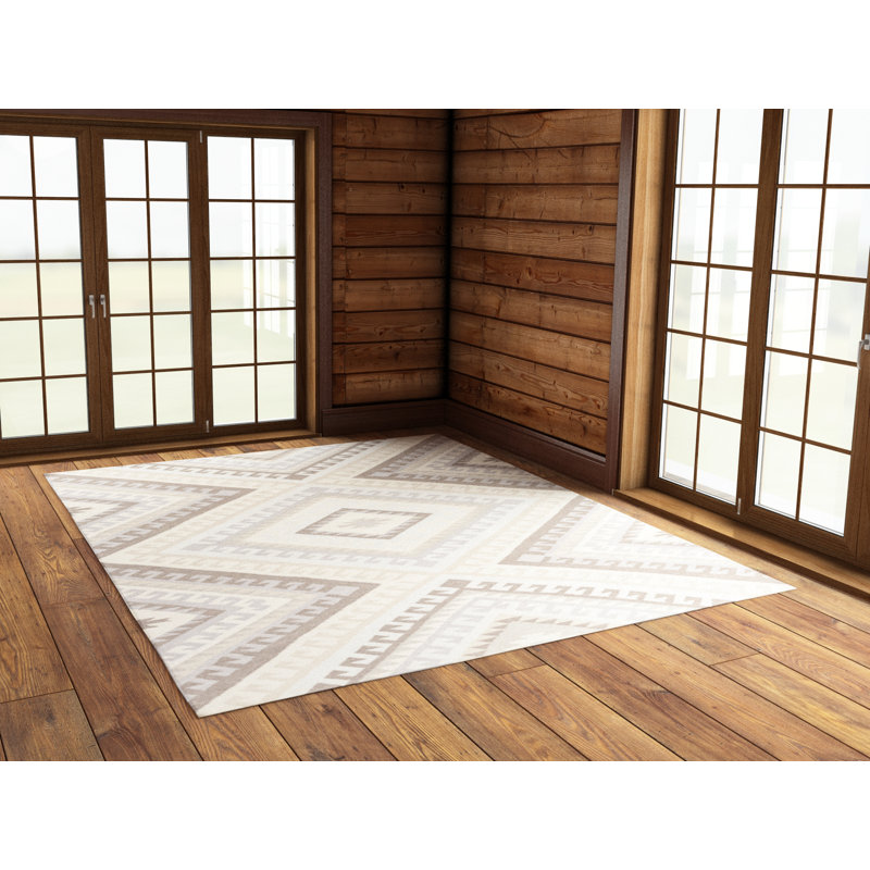 Feliciana  Wool Geometric Indoor Rug, Rectangle 8' x 10'
