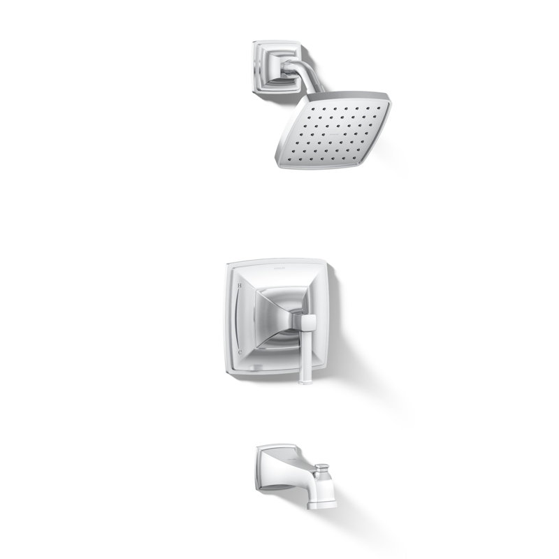 Riff Bath and Shower Faucet Trim, Polished Chrome