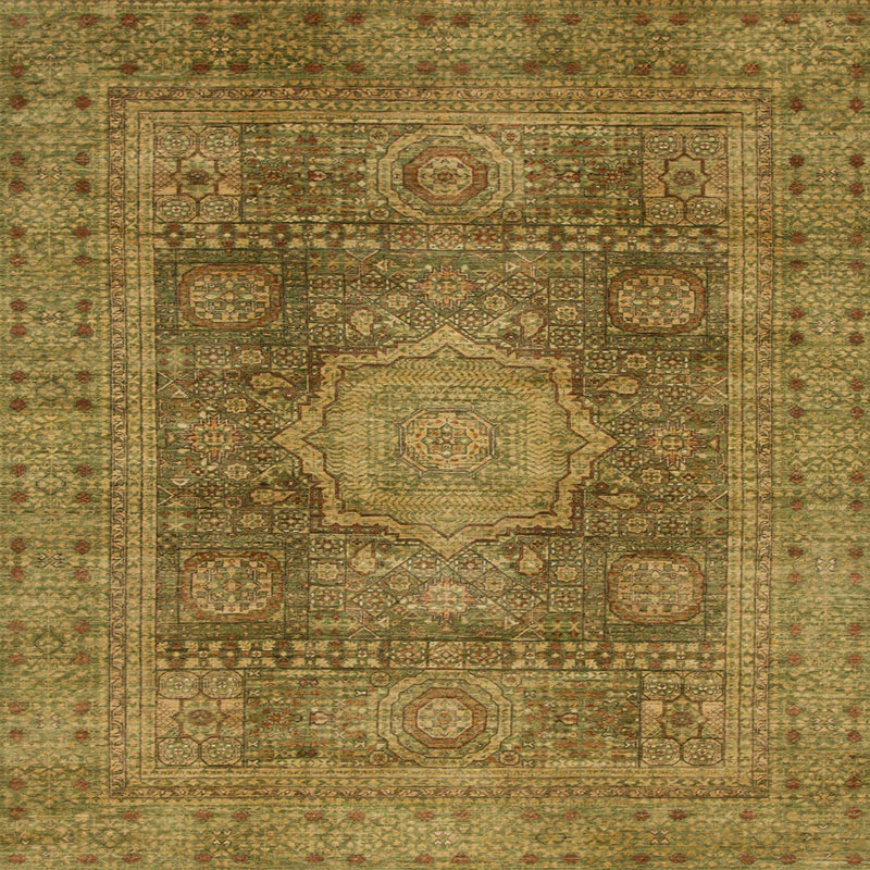 Abstract Indoor Rug, Square 3'