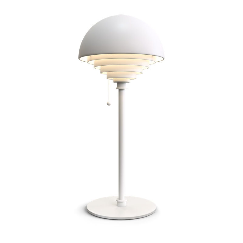 Motown Metal Buffet Lamp, White