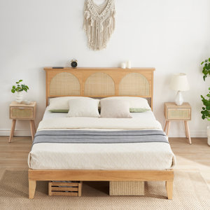 Abdulahi Rattan Arched Platform Bed