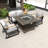 Evander Wicker 4 - Person Patio Conversation Set with Cushions