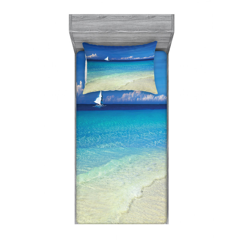Microfiber Sheet Set, Twin Sheet Set with Fitted Sheet