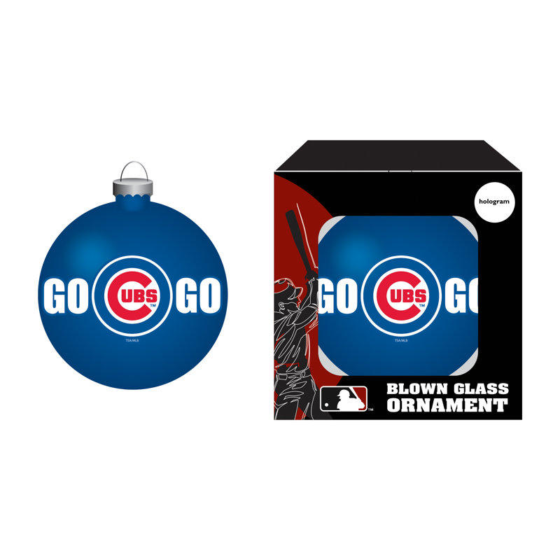 Ornement en verre soufflé Chicago Cubs