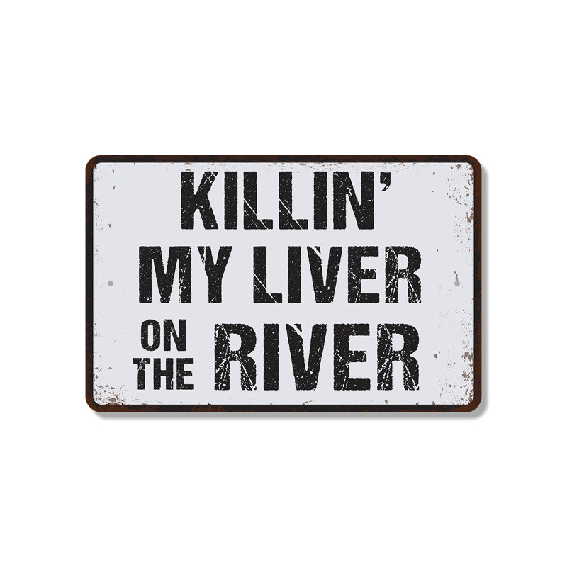 Enseigne en plastique 8 po x 12 po «Killing Myoie On The River»