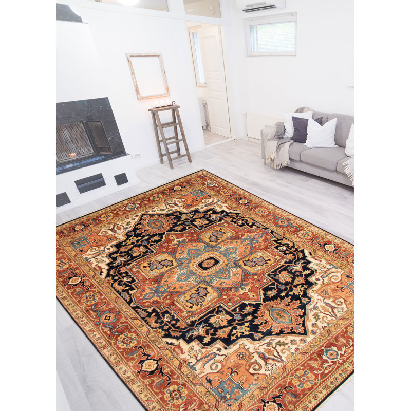 Wool Oriental Indoor Rug, Rectangle 9'11" x 13'11"