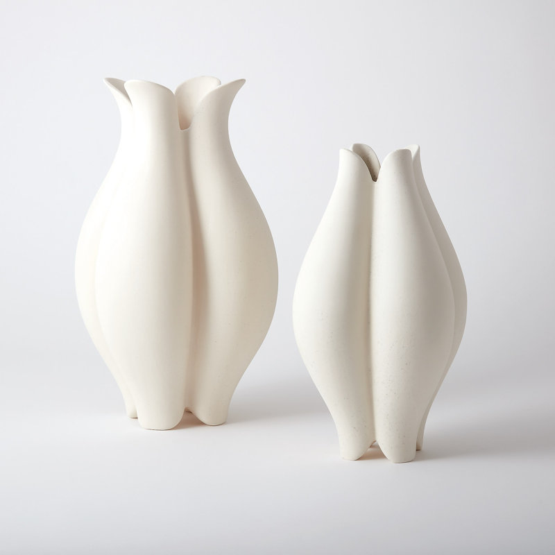 Pond Vase, 17" H x 10" W x 8.25" D