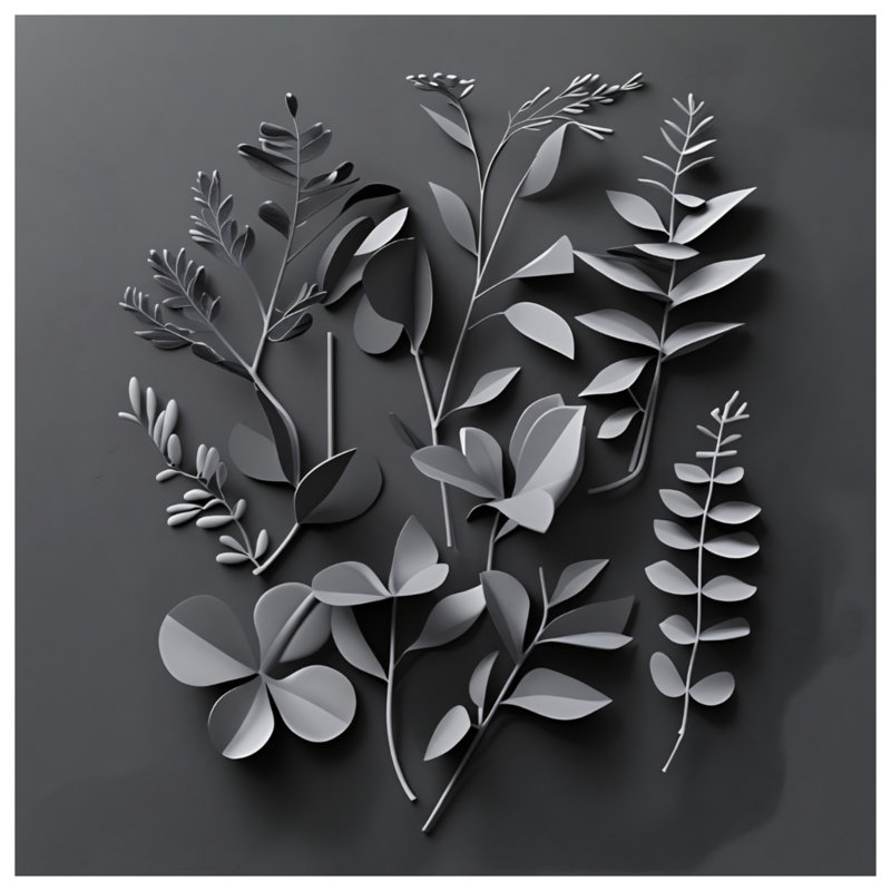 Coussin Leaves, coussins double face nature, 14 X 14 pouces
