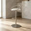 Chaise d'appoint à dossier bas beige (ensemble de 2)-1574657213