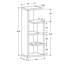 Bibliothèque, bibliothèque, étagère, 4 niveaux, H 48 po, bureau, chambre à coucher