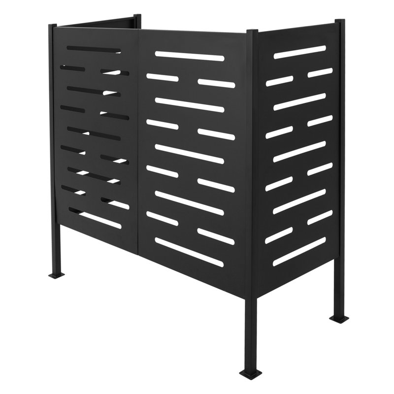 Clôture d'intimité pour climatiseur en fer, H 48 po x l 48 po x P 22 po